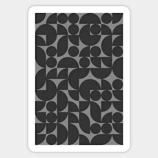 Dark Colored Geometric Pattern - Shapes #7 Sticker